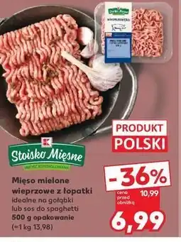 Kaufland Mięso mielone wieprzowe z łopatki Stoisko mięsne oferta