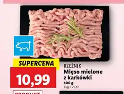 Lidl Mięso mielone wieprozwe z karkówki Rzeźnik codzienna dostawa oferta