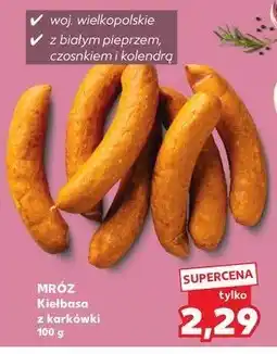 Kaufland Kiełbaski z karkówki Mróz oferta