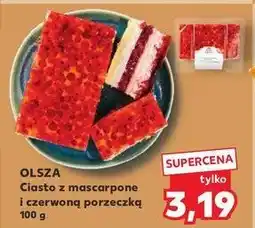 Kaufland Ciasto mascarpone z porzeczkami Cukiernia olsza oferta