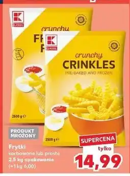 Kaufland Frytki karbowane K-classic oferta