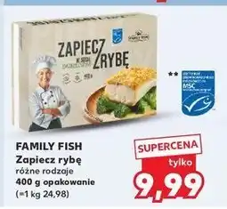 Kaufland Zapiecz rybę w sosie szpinakowym Family fish oferta