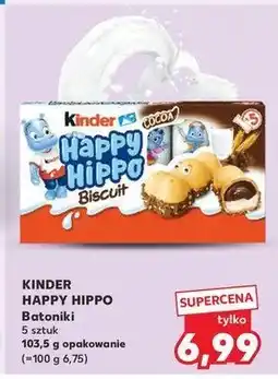 Kaufland Batoniki croki kakaowe KINDER HAPPY HIPPO oferta