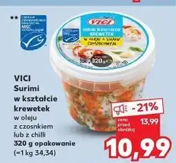 Kaufland Surimi w oleju o smaku czosnkowym Vici oferta