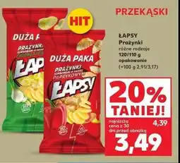 Kaufland Prażynki zielona cebulka Łapsy oferta