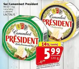 Prim Market Ser Camembert President zioła prowansalskie 120 g Lactalis oferta