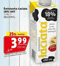 Prim Market Śmietanka Łaciata 18% UHT 250 ml Mlekpol oferta