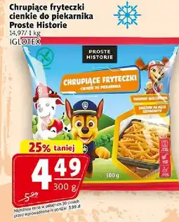 Prim Market Chrupiące fryteczki cienkie do piekarnika Proste Historie 300g Iglotex oferta