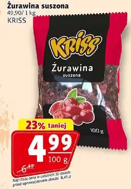 Prim Market Żurawina suszona 100g Kriss oferta