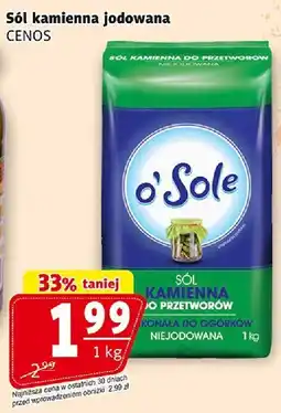 Prim Market Sól kamienna jodowana Cenos 1kg oferta
