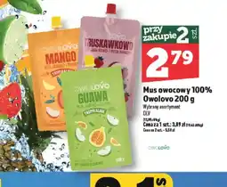 Topaz Mus owocowy 100% Owolovo oferta