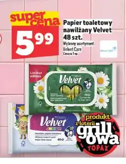 Topaz Papier toaletowy nawilżany Velvet oferta