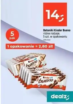 Dealz Baton Kinder Bueno White oferta