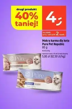 Dealz Karma dla kota pure z kurczakiem Pet Republic oferta