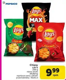 Carrefour Chipsy chilli & lime Lay's Max Strong oferta