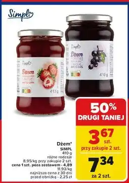 Carrefour Dżem z czarnej porzeczki Simpl oferta