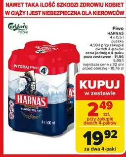 Carrefour Piwo Harnaś Jasne Pełne oferta