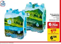 Carrefour Woda naturalna gazowana Carrefour Sudety+ oferta