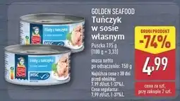 ALDI Filety z tuńczyka w sosie własnym Golden Seafood oferta