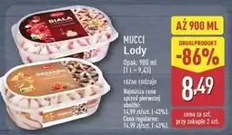 ALDI Lody biała czekolada z sosem wiśniowym Mucci oferta