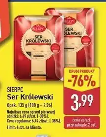 ALDI Ser zółty królewski plastry Sierpc oferta