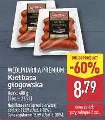 ALDI Kiełbasa głogowska Wędliniarnia Premium oferta