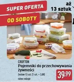 ALDI Pojemnikki na żywność Crofton oferta