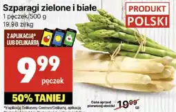 Delikatesy Centrum Szparagi zielone i białe 1 pęczek/500 g Delikatesy Centrum oferta