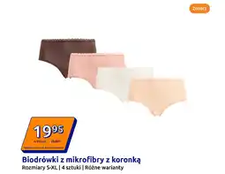 Action Biodrówki z mikrofibry z koronką oferta