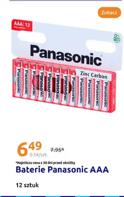 Action Baterie Panasonic AAA oferta