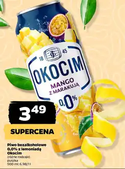 Netto Piwo bezalkoholowe 0,0% z lemoniadą Okocim oferta