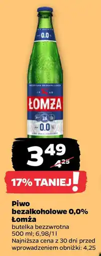 Netto Piwo bezalkoholowe 0,0% Łomża oferta