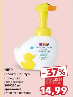 Kaufland HIPP Pianka lub Płyn do kąpieli oferta