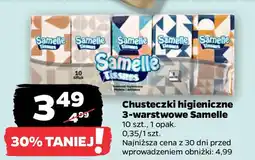 Netto Chusteczki higieniczne 3-warstwowe Samelle oferta