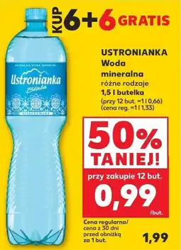 Kaufland USTRONIANKA Woda mineralna oferta