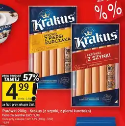 Hitpol Parówki Krakus (z szynki, z piersi kurczaka) oferta