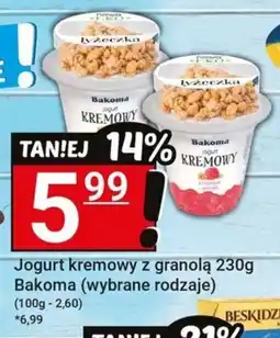 Hitpol Jogurt kremowy z granolą Bakoma oferta