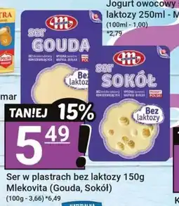 Hitpol Ser w plastrach bez laktozy 150g Mlekovita (Gouda, Sokół) oferta