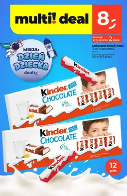 Dealz Czekoladowe batoniki Kinder 12 szt oferta