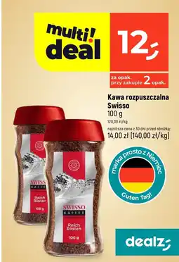 Dealz Kawa rozpuszczalna Swisso 100g oferta