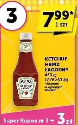 Groszek Ketchup Heinz łagodny 450g oferta