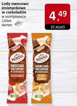 Market Point Lody owocowo śmietankowe w czekoladzie 120ml Hortex oferta