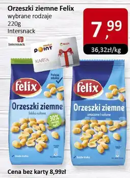 Market Point Orzeszki ziemne Felix wybrane rodzaje 220g Intersnack oferta