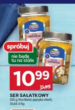 Stokrotka Ser sałatkowy w kostkach z oliwkami i papryką w oleju Hochland oferta