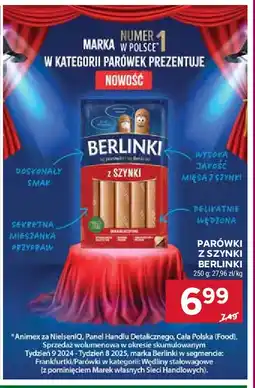 Stokrotka Parówki z szynki Morliny berlinki oferta