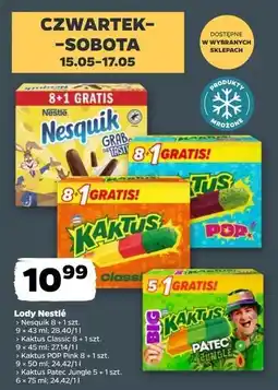 Netto Lody pop! Nestle Kaktus oferta