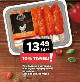 Netto Polędwiczki z kurczaka w marynacie paprykowej na patyku Sztuka Mięsa Netto oferta