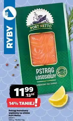 Netto Pstrąg łososiowy wędzony plastry Port Netto oferta