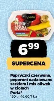 Netto Antipasti papryczki nadziewane serkiem mix Perla oferta