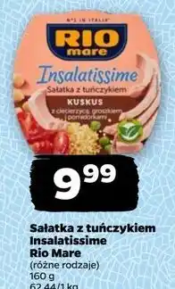 Netto Sałatka z tuńczykiem kuskus ciecierzycą groszkiem i pomidorami Rio Mare Insalatissime oferta